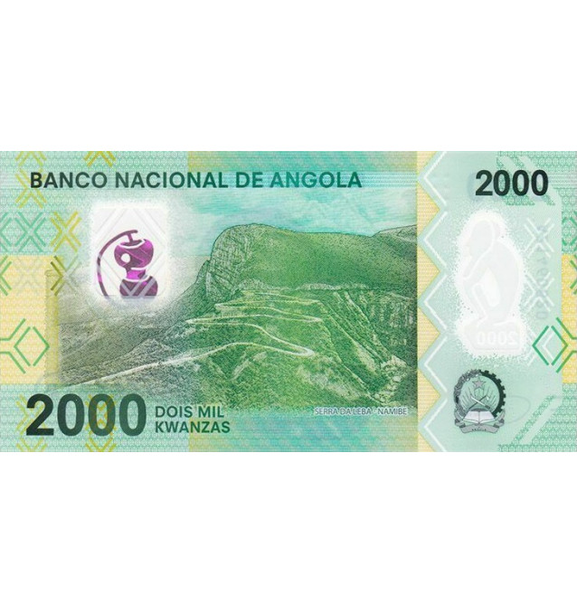 Angola 2000 Kwanzas 2020 Pick Nuevo Polímero