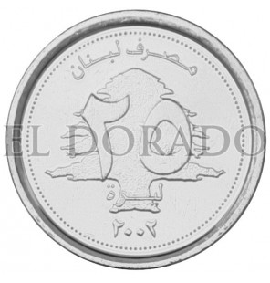 Líbano 25 Livres 2002 KM 40