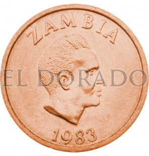 Zambia 2 Ngwee 1983 KM 10a