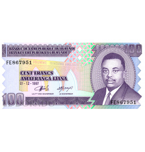 Burundi 100 Francos 2007 Pick 37f - 1