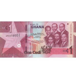 Ghana 1 Cedi 2019 Pick 37h - 1