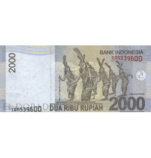 Indonesia 2.000 Rupias 2009 Pick 148a - 2