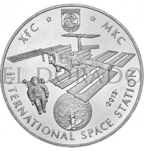 Mundo panel de la colección ISS (1 billete, 1 moneda, 1 sello) Año 2004-2013 - 6