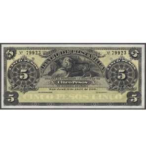 Costa Rica 5 Pesos 1899...