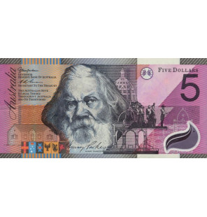 Australia 5 Dólares 2001...