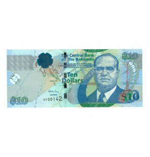 Bahamas 10 Dólares 2009...