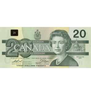 Canadá 20 Dólares 1991 Pick...
