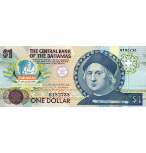Bahamas 1 Dólar 1992 Pick 50a