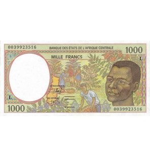 Gabón 1000 Francos 2000...