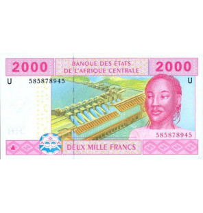 Camerún 2000 Francos 2002...
