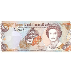 Islas Caimán 25 Dólares...