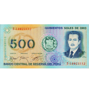Perú 500 Soles de Oro 1976...