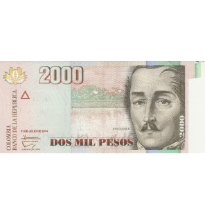 Colombia 2000 Pesos 2014...