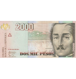 Colombia 2000 Pesos 2014...