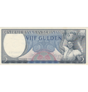 Surinam 5 Gulden 1963 Pick...