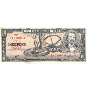Cuba 10 Pesos 1960 (Firma...