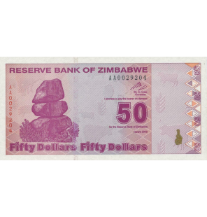 Zimbabue 50 Dólares 2009...