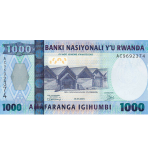 Ruanda 1000 Francos 2004...