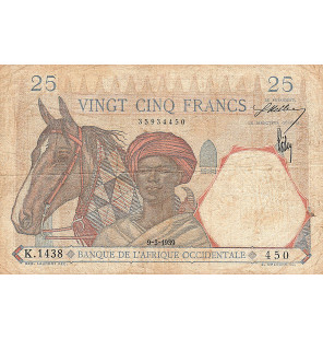 África 25 Francos 1939 Pick...