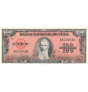 Cuba 100 Pesos 1959 Pick 93a