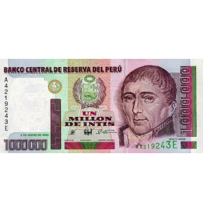 Perú 1000000 Intis 1990...
