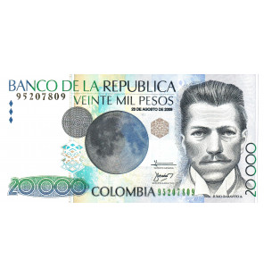 Colombia 20000 Pesos 2009...