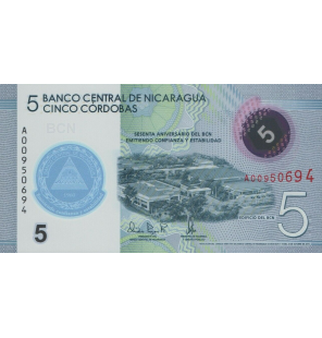 Nicaragua 5 Córdobas 2019...