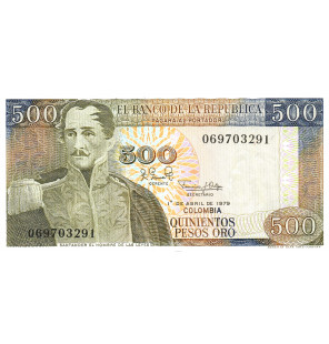 Colombia 500 Pesos Oro 1979...
