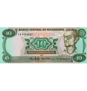 Nicaragua 10 Córdobas 1985...