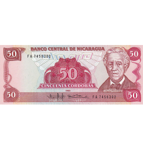 Nicaragua 50 Córdobas 1985...