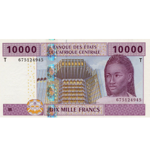 Congo 10000 Francos 2002...