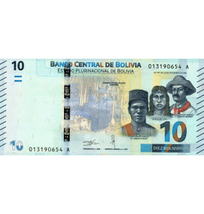 Bolivia 10 Pesos Bolivianos...