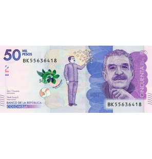 Colombia 50.000 Pesos 2019...