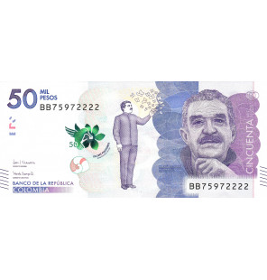 Colombia 50.000 Pesos 2018...