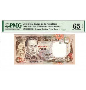 Colombia 2000 Pesos 1994...
