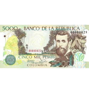 Colombia 5000 Pesos 2014...