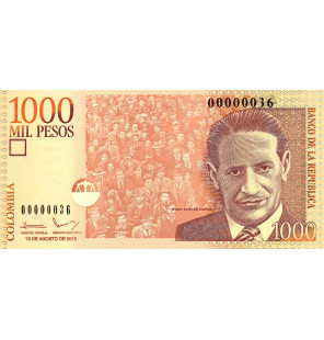 Colombia 1000 Pesos 2015...