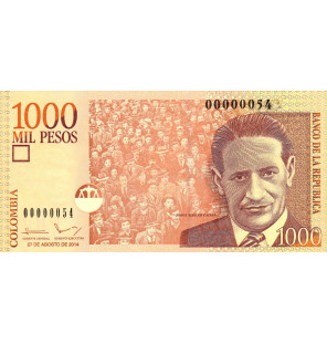 Colombia 1000 Pesos 2014...