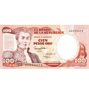 Colombia 100 Pesos Oro 1986...