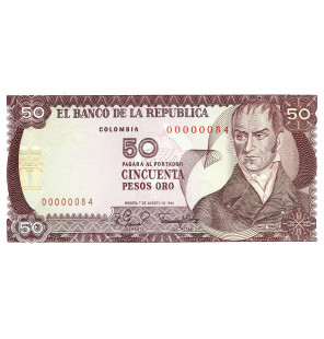 Colombia 50 Pesos Oro 1981...