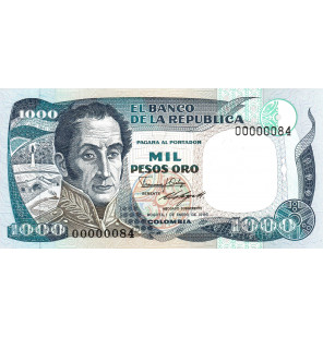 Colombia 1.000 Pesos Oro...