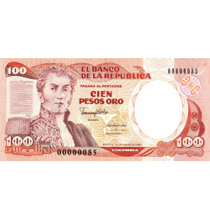 Colombia 100 Pesos Oro 1990...