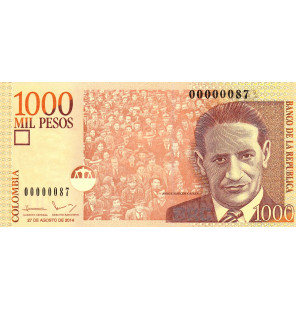 Colombia 1.000 Pesos 2014...