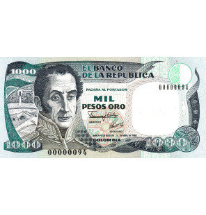 Colombia 1.000 Pesos Oro...