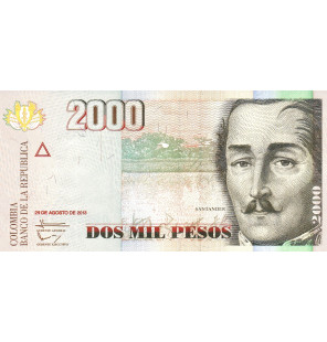 Colombia 2.000 Pesos 2013...