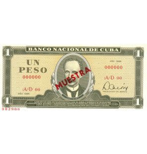 Cuba 1 Peso 1985 Pick 102...