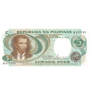 Filipinas 5 Piso 1970 ND...