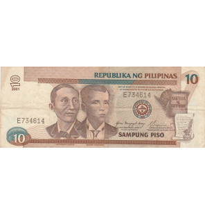 Filipinas 10 Piso 2001 ND...