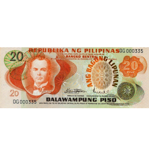 Filipinas 20 Piso 1970 ND...