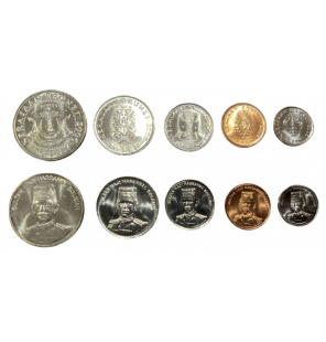 Set 5 Monedas de Brunei...